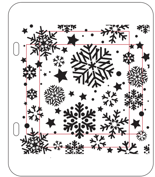 Snow Flurries Binder System Stencil