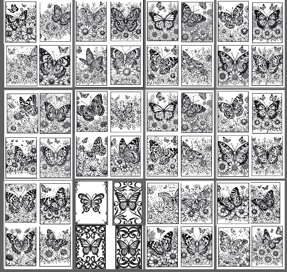Flutter & Foil Butterfly Cardfront Pack | Foilable & Color-Ready Designs