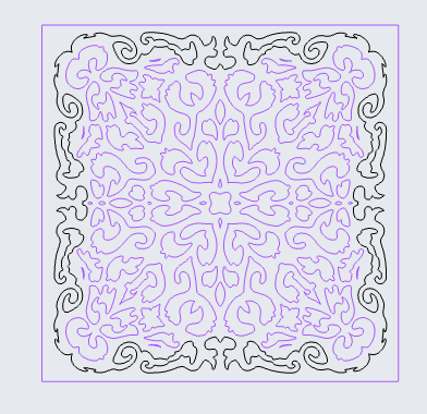 Secret Garden Art Mask Stencil – 6x6 Decorative Background Design