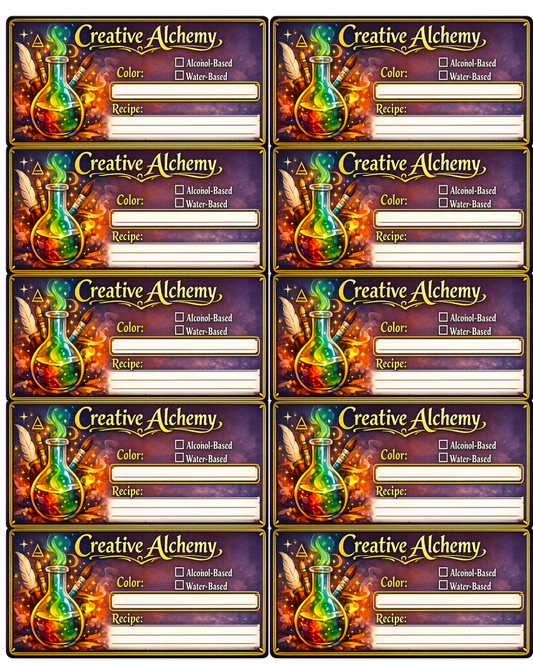 Pre Printed Labels (1 sheet)