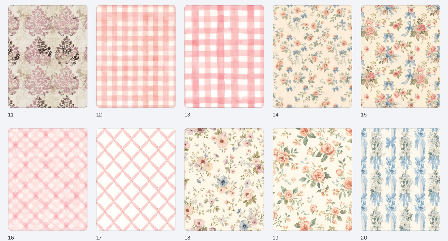 Garden Party Elegant Floral Paper Pack – Vintage Rose & Botanical Cardmaking Paper – Spring & Mother’s Day Craft Paper – Hedgehog Hollow