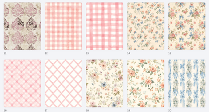 Garden Party Elegant Floral Paper Pack – Vintage Rose & Botanical Cardmaking Paper – Spring & Mother’s Day Craft Paper – Hedgehog Hollow