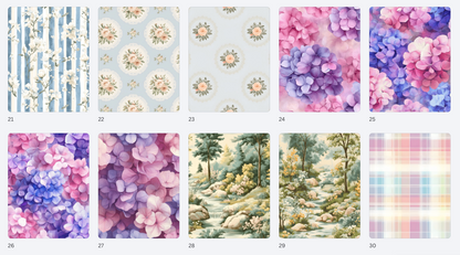 Garden Party Elegant Floral Paper Pack – Vintage Rose & Botanical Cardmaking Paper – Spring & Mother’s Day Craft Paper – Hedgehog Hollow