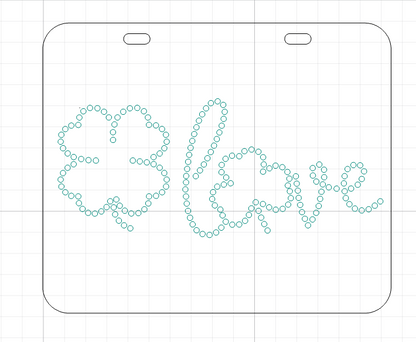 Lucky Charm Sparkle Stencils & Gem Placement Guides – Shamrock Rhinestone Placement Stencil Set for St. Patrick’s Day Cardmaking | Hedgehog Hollow