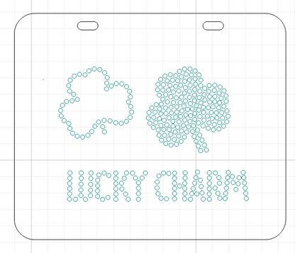 Lucky Charm Sparkle Stencils & Gem Placement Guides – Shamrock Rhinestone Placement Stencil Set for St. Patrick’s Day Cardmaking | Hedgehog Hollow