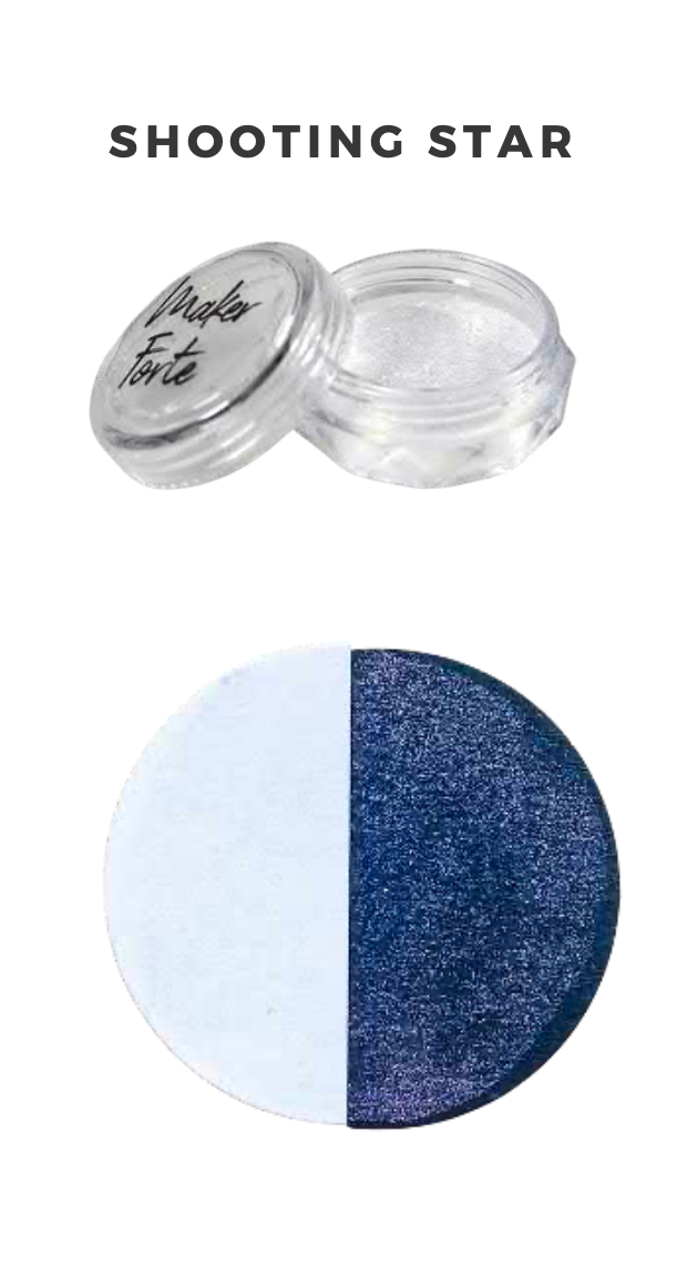 Kaleidoscope Mica Pigment Powder – Shooting Star – Silver to Blue Interference Shimmer Pigment for Cardmaking, Resin & Mixed Media