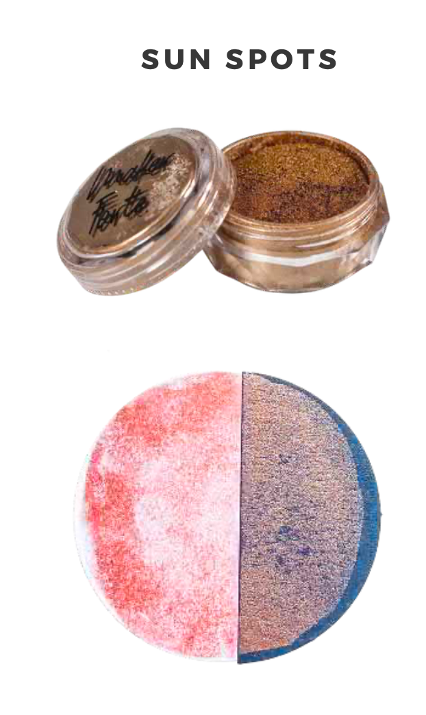 Kaleidoscope Mica Pigment Powder – Sun Spots – Red with Copper Interference Shimmer Pigment for Cardmaking, Resin & Mixed Media