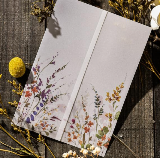 Meadow Bloom  Printed Vellum Jackets – 5 Pack
