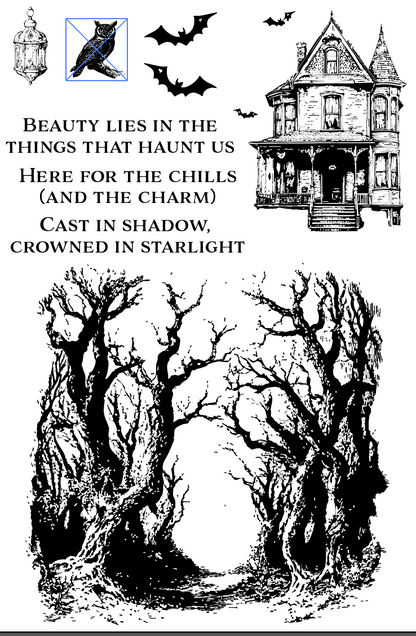 4x6 In the dark dark woods