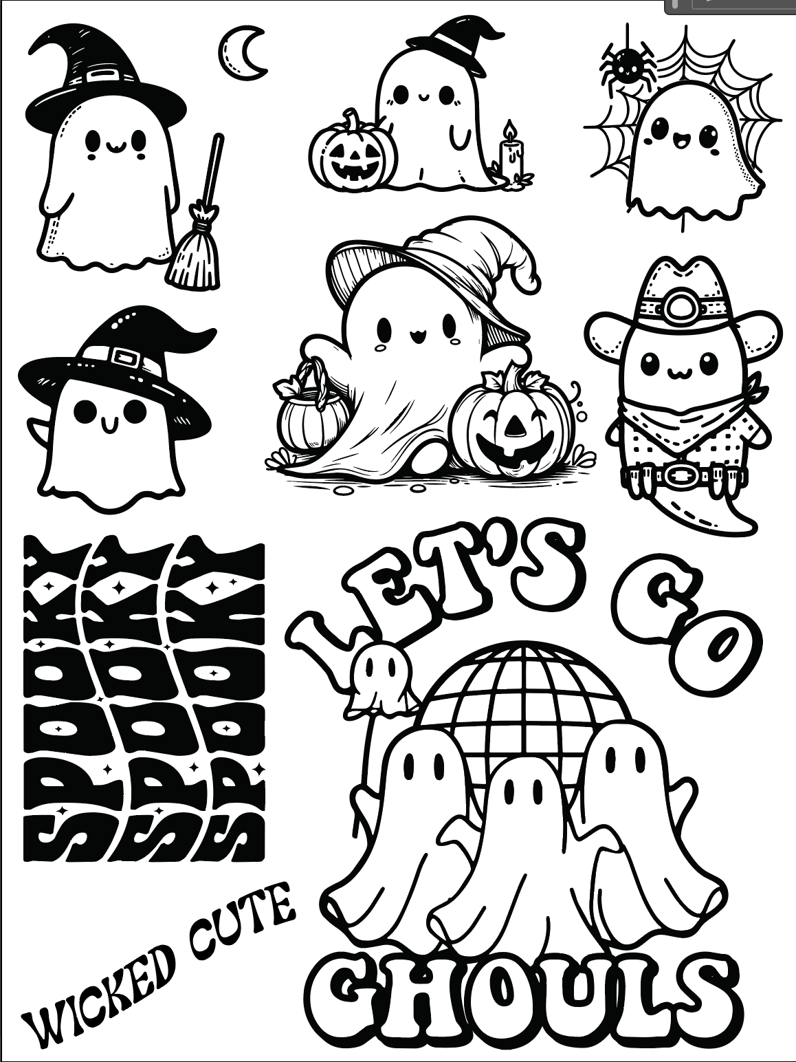 6X8 Let's Go Ghouls
