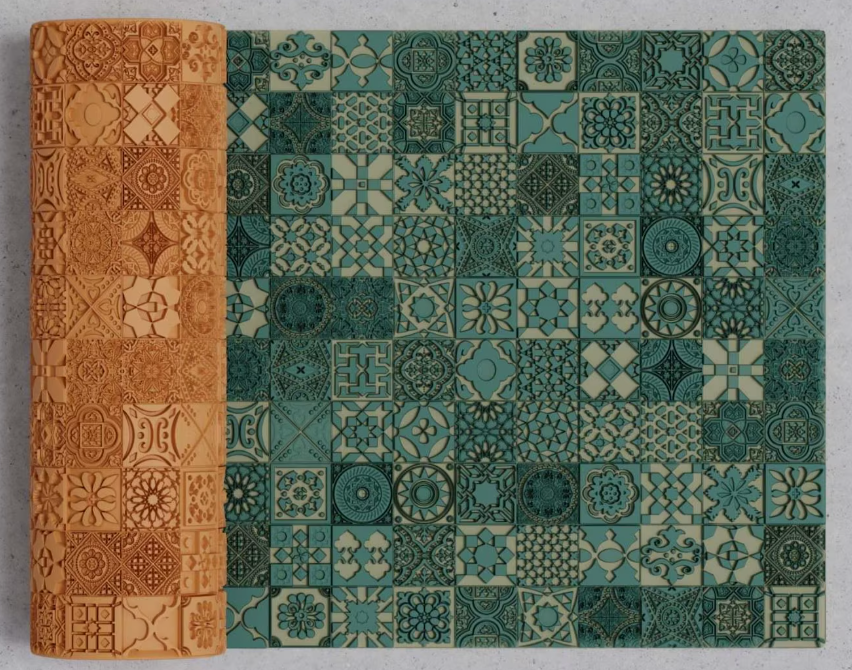 Creative Alchemy Texture Rollers – 3D Printed Pattern Rollers